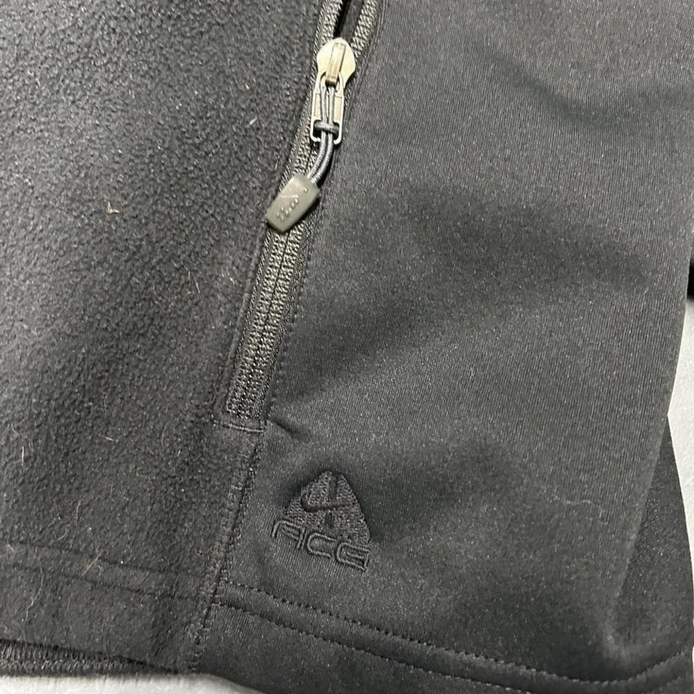 Vintage y2k women's silver grey tag Nike ACG zip up fleece jacket Size L